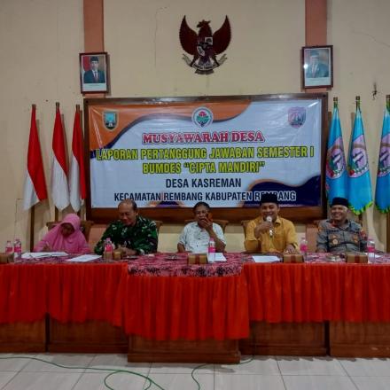 MUSYAWARAH DESA LAPORAN PERTANGGUNGJAWABAN BUMDES 