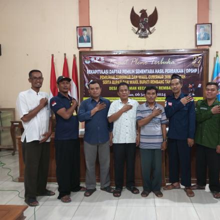 RAPAT PLENO TERBUKA REKAPITULASI DPSHP