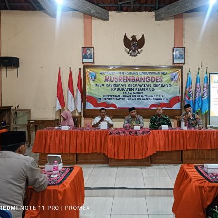 MUSRENBANGDES DESA KASREMAN  KEC/KAB.REMBANG